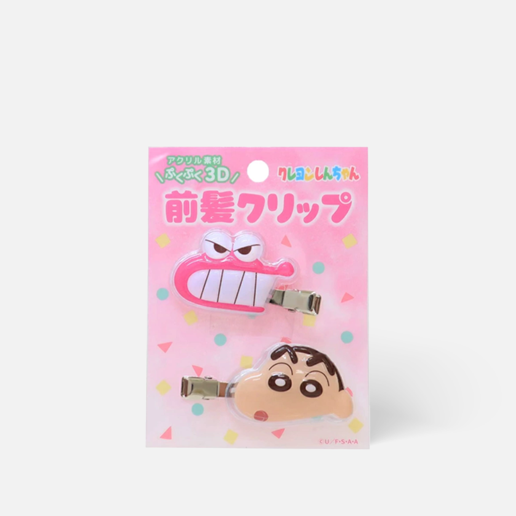 aiplanning Crayon Shin-chan Three-Dimensional Acrylic Bang Clip 2 pcs