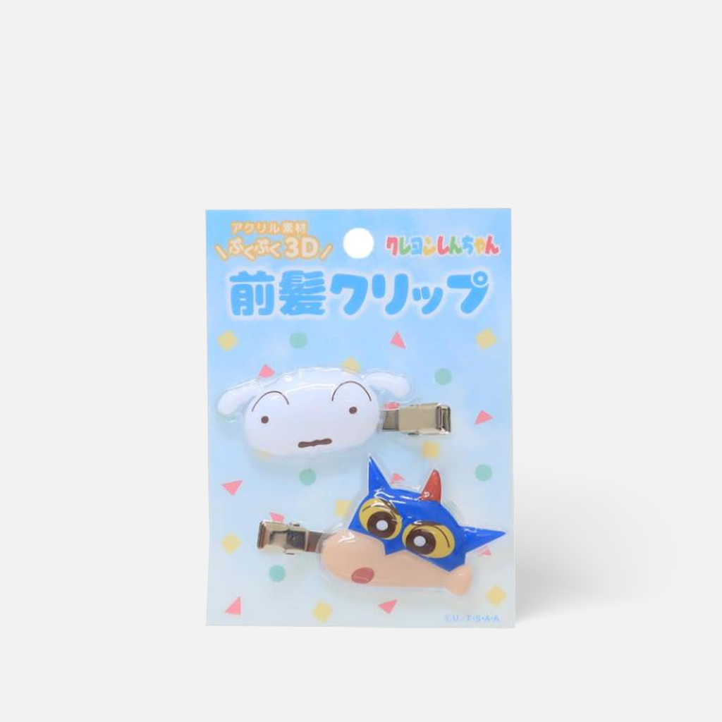 aiplanning Crayon Shin-chan Three-Dimensional Acrylic Bang Clip 2 pcs