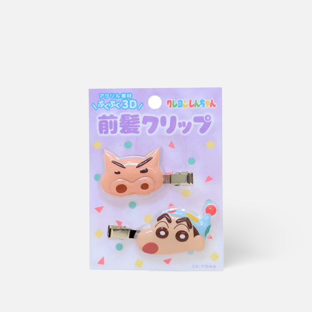 aiplanning Crayon Shin-chan Three-Dimensional Acrylic Bang Clip 2 pcs