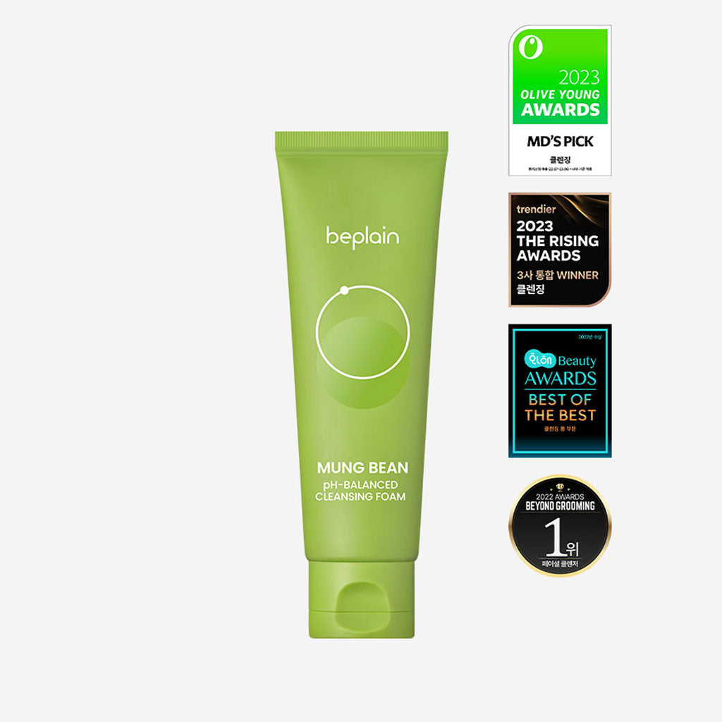 beplain Mung Bean pH-Balanced Cleansing Foam 80 ml