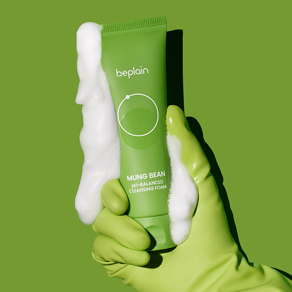 beplain Mung Bean pH-Balanced Cleansing Foam 80 ml