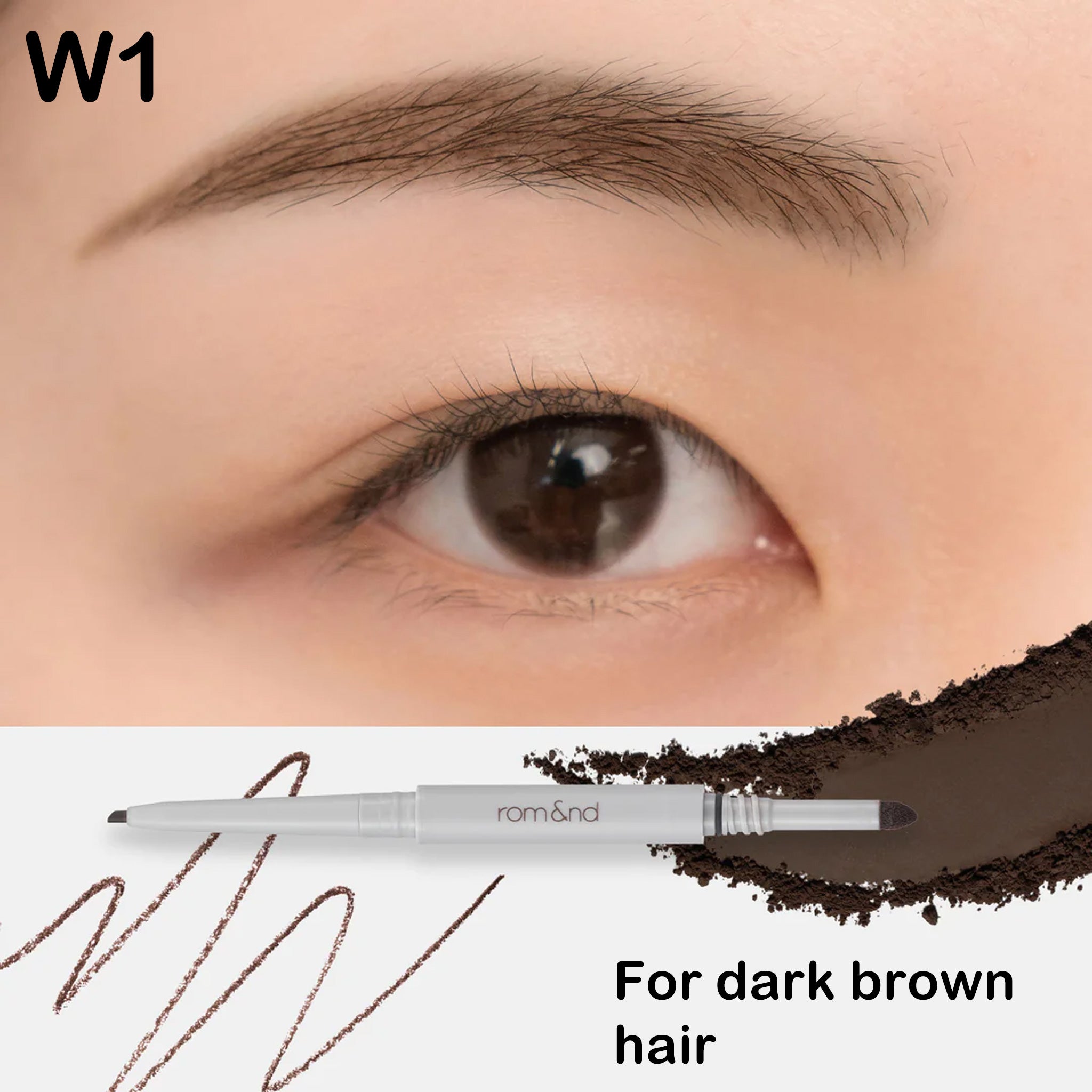 rom&nd Han All Sharp Brow 三合一柔雾气垫眉笔
