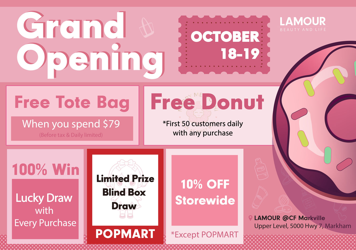 Grand Opening: LAMOUR Asian Beauty & Lifestyle Store at CF Markville