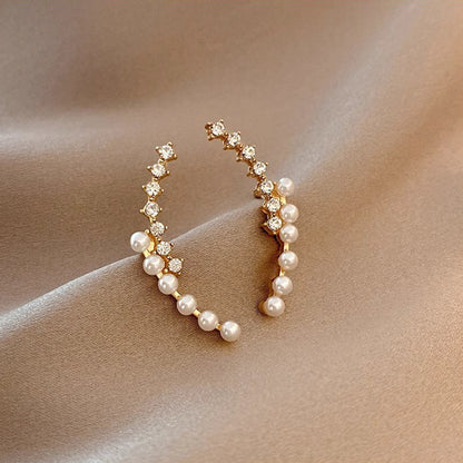 Long Baroque Pearl Earrings 1pair