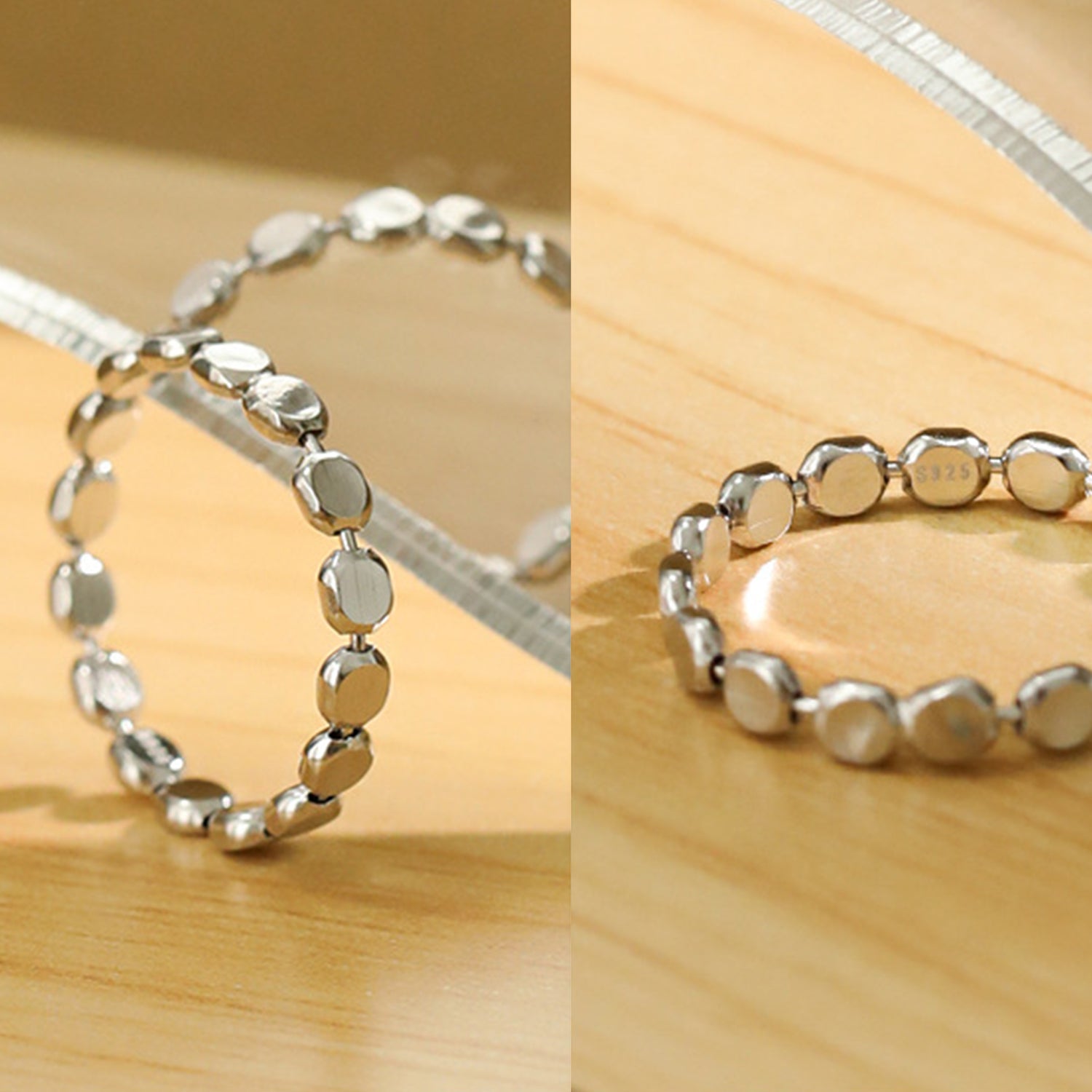 Flat Round Bead Ring