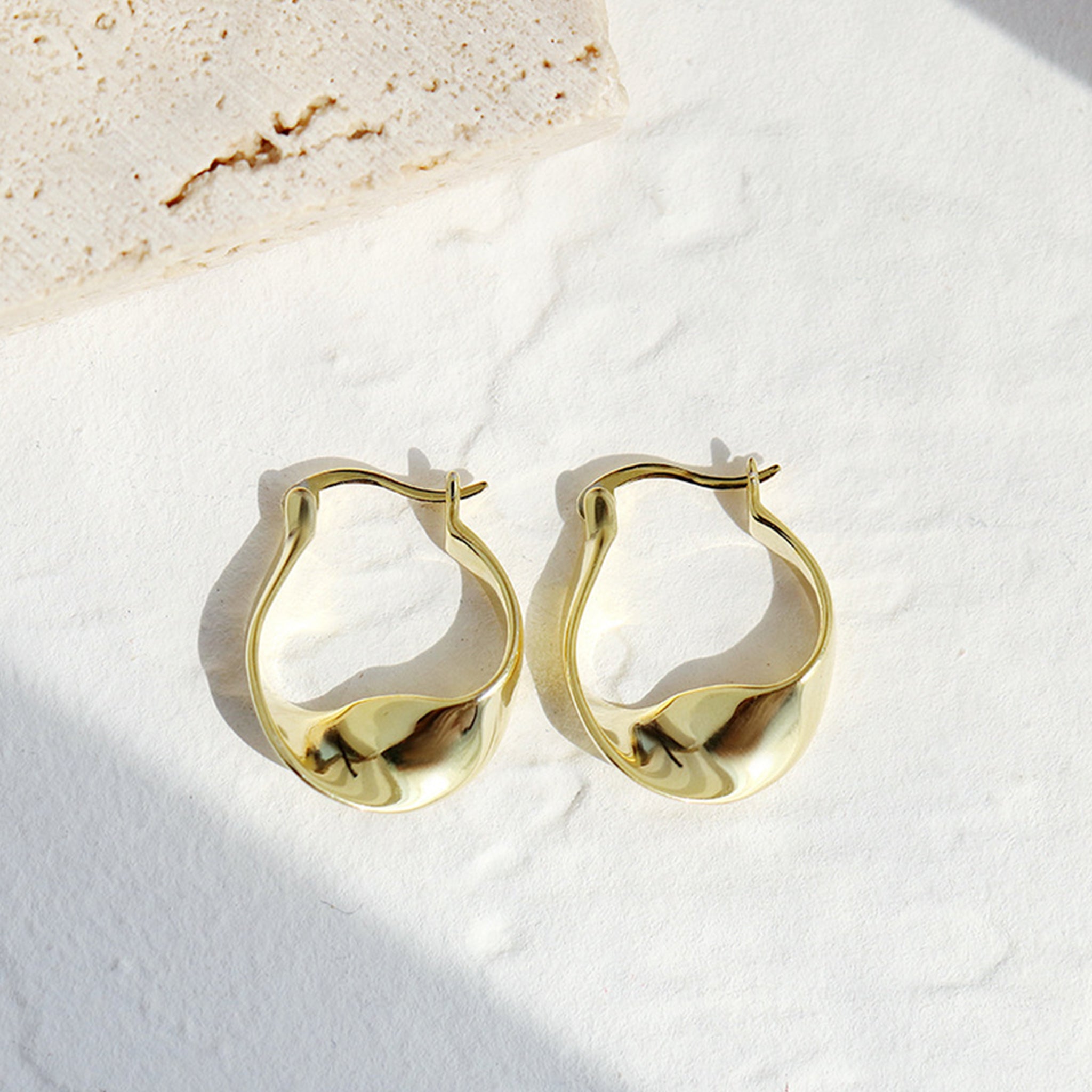 Irregular Wave Texture Earrings
