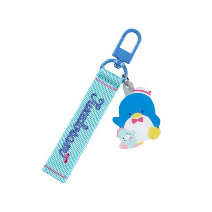 Add a touch of Sanrio charm to your accessories with this beautifully crafted embroidered keychain.