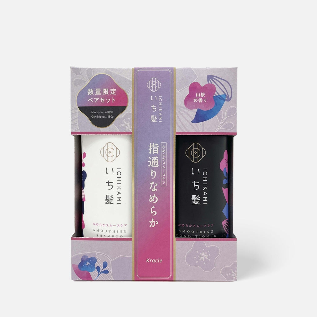 ICHIKAMI 顺滑洗发护发套装 480g + 480ml