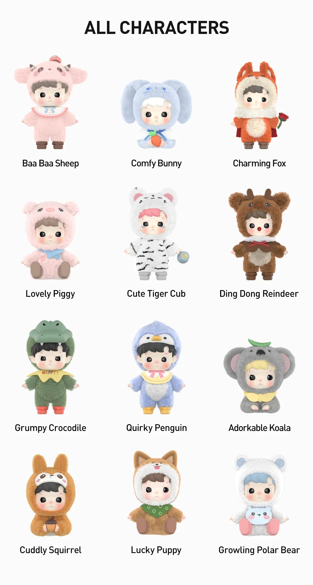 POP MART HACIPUPU Snuggle With You Series Figures Blind box