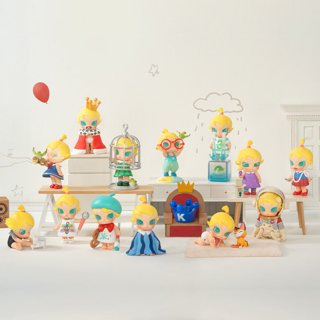 POP MART Baby Molly When I was Three！Series Figures Blind Box