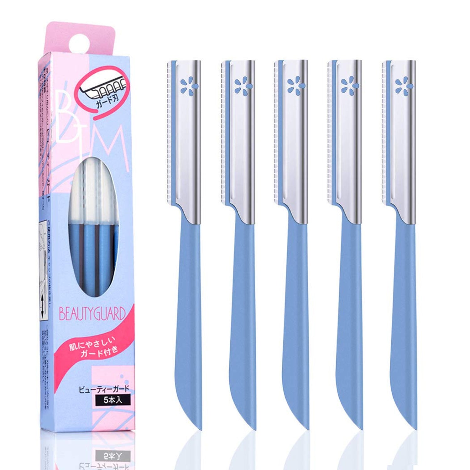 KAI Beauty Guard Eyebrow Razor 5pcs