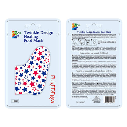 PUREDERM Twinkle Design Foot Mask 1pair