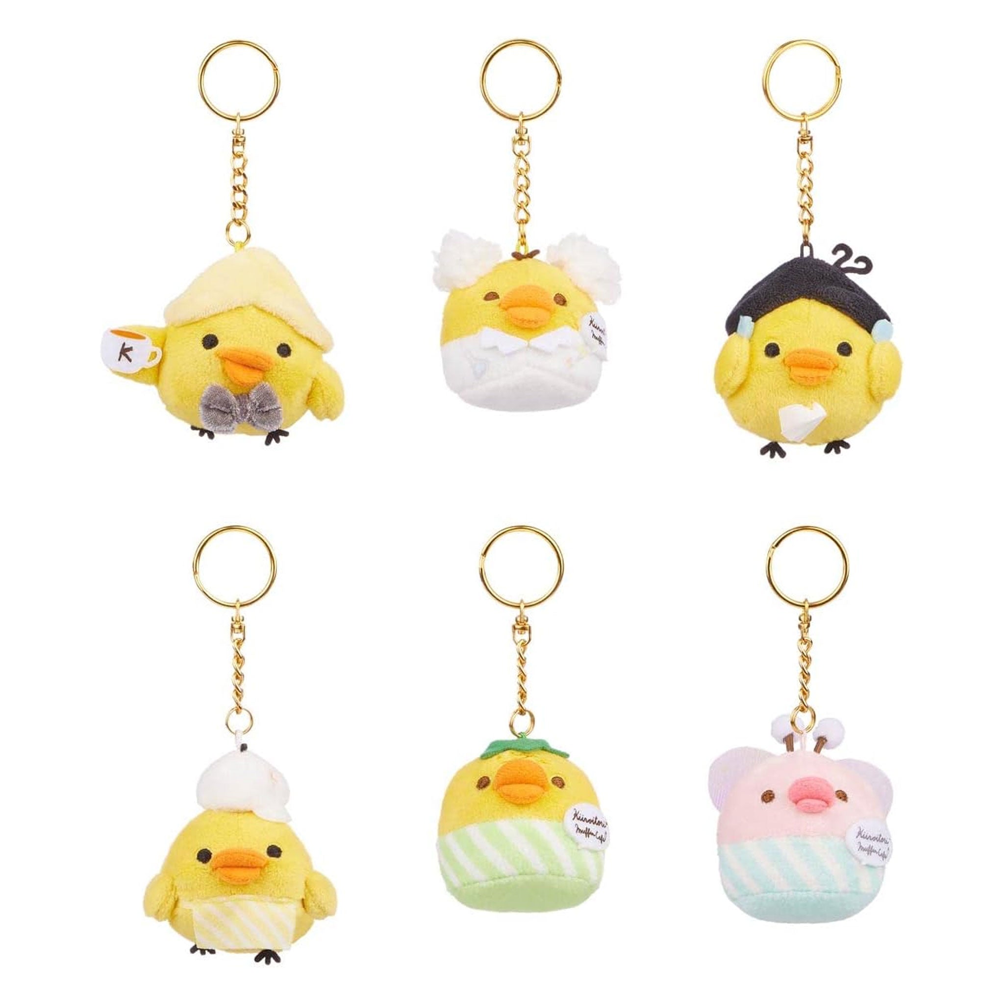 San-X Kiiroitori Muffin Cafe Series Keychain Blind Box