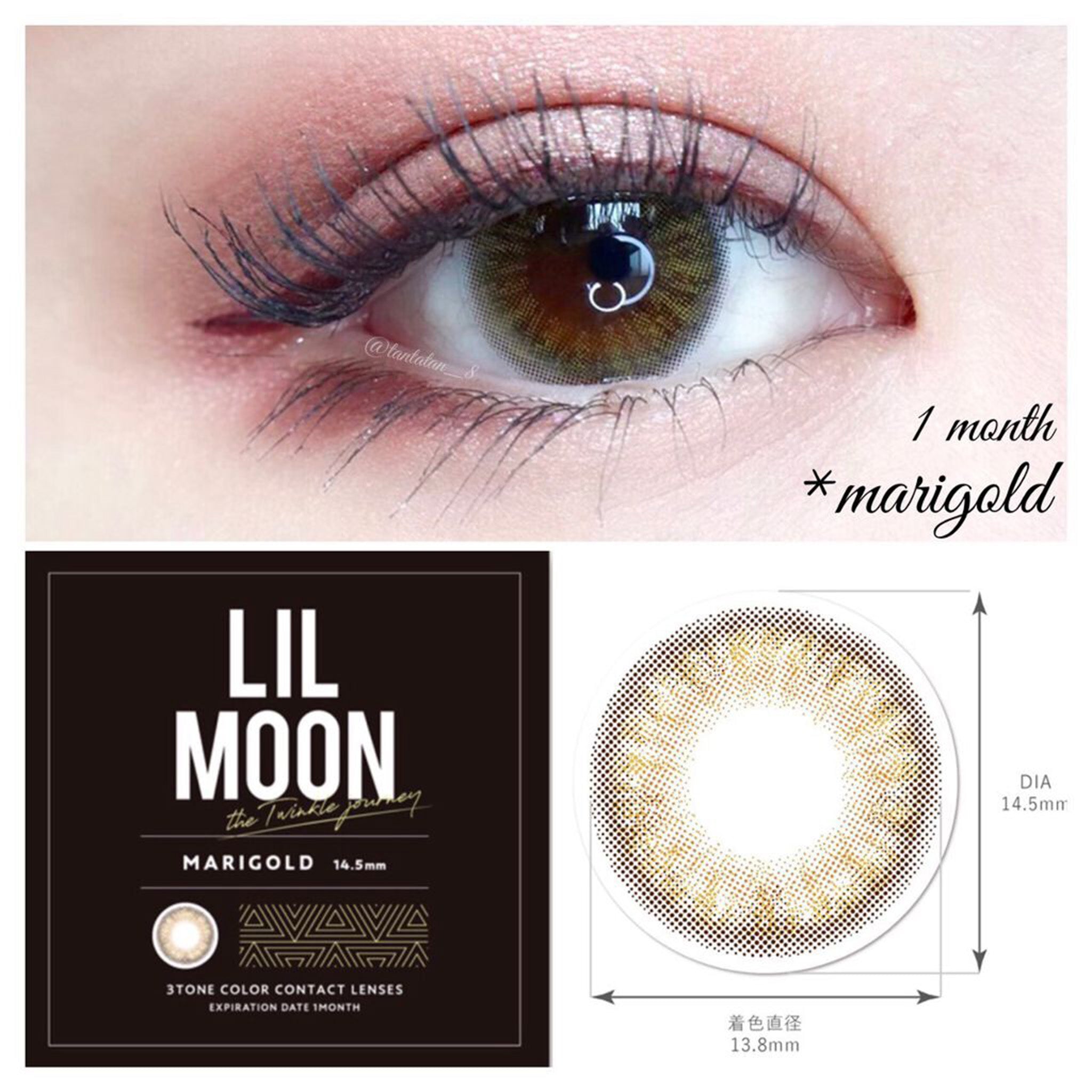 LIL MOON 1Month Contact Lenses-Marigold 1pc