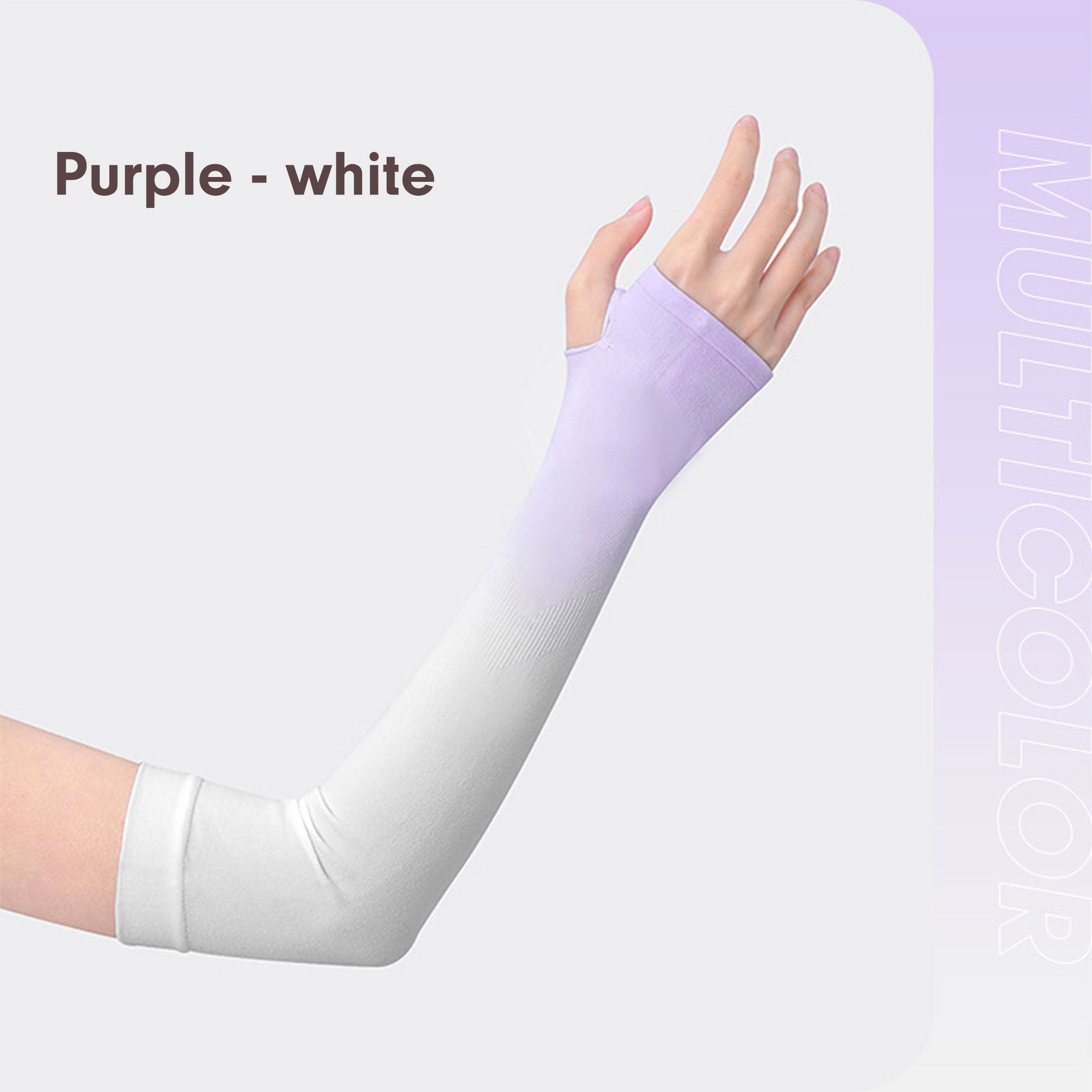 S REPUBLIC Fashion Cooling Arm Sleeves with Thumb Hole