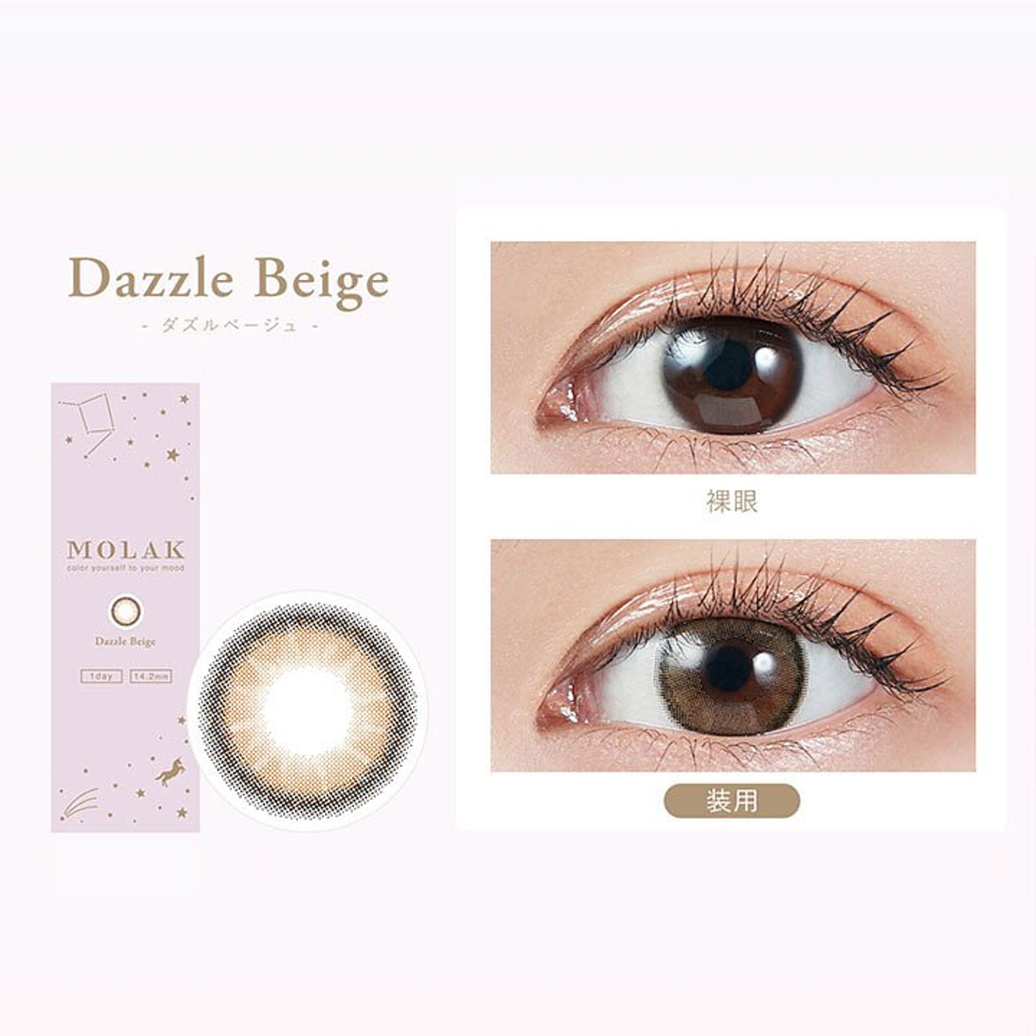 MOLAK 1Day Contact Lenses-Dazzle Beige 10pcs