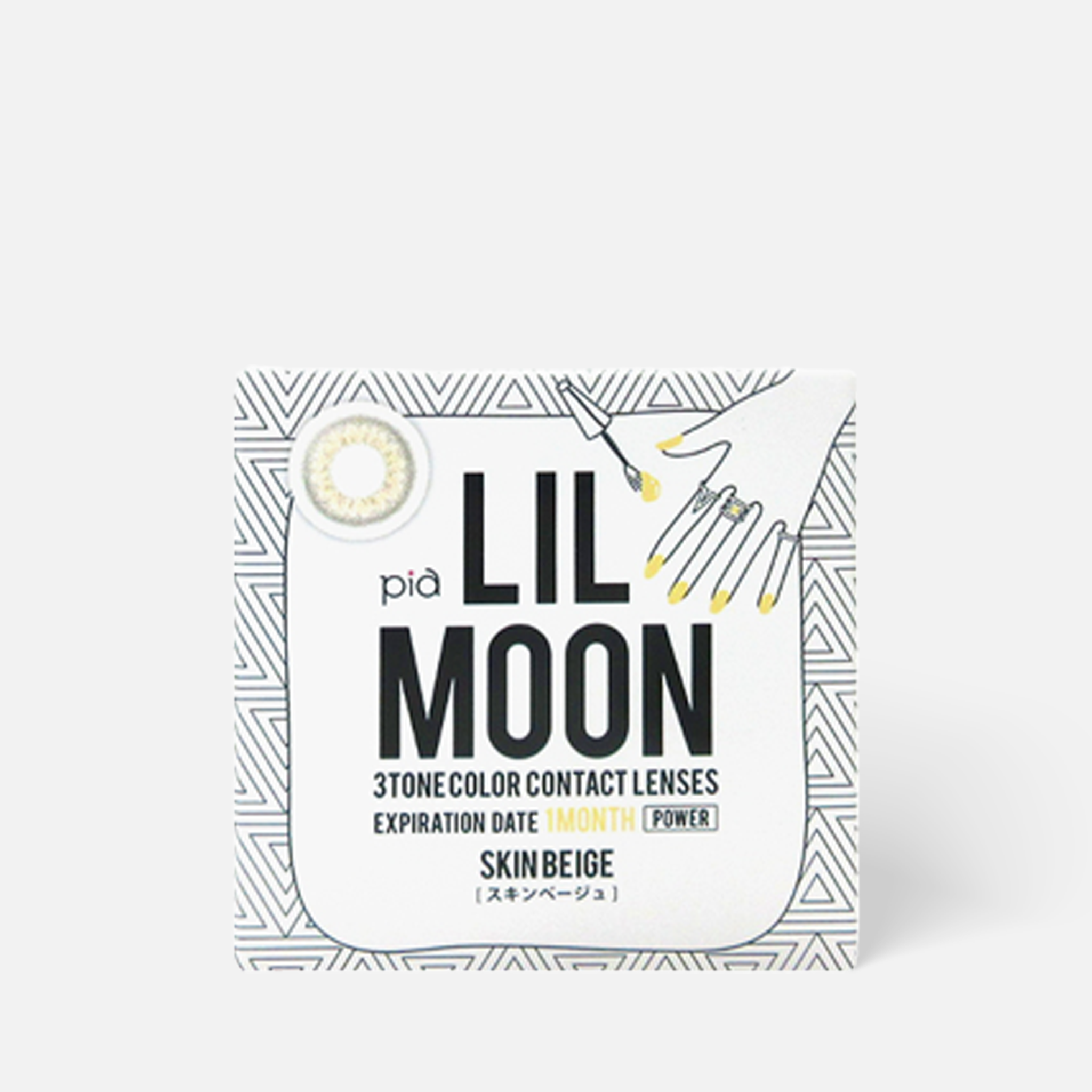 LIL MOON 月抛美瞳 Skin Beige 1片