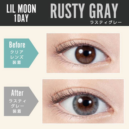 LIL MOON 1Day Contact Lenses-Rusty Gray 10pcs