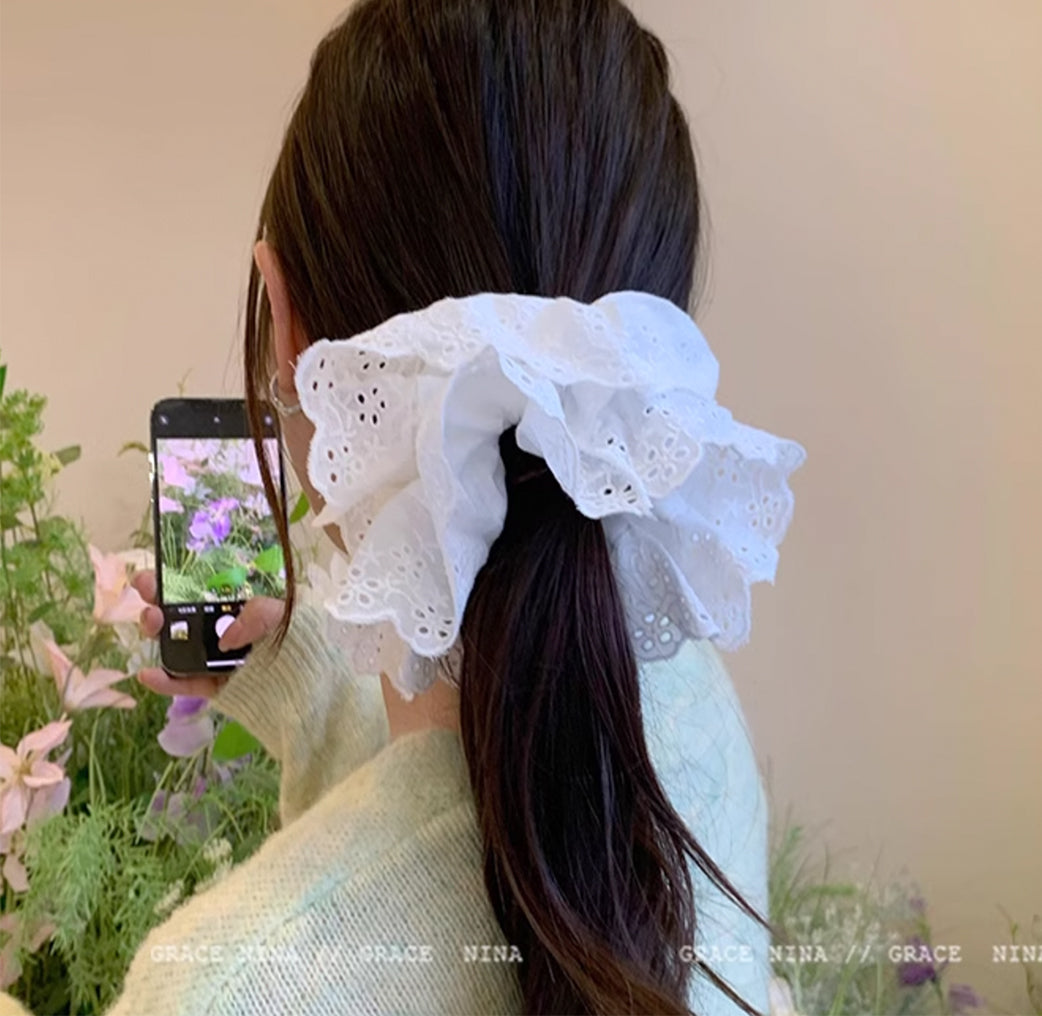 4-Layers Chiffon Hair Scrunchies 18cm