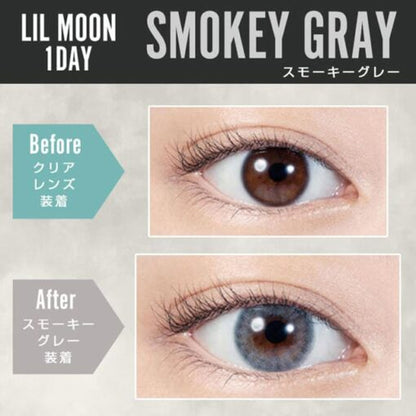 LIL MOON 1Day Contact Lenses-Smokey Gray 10pcs