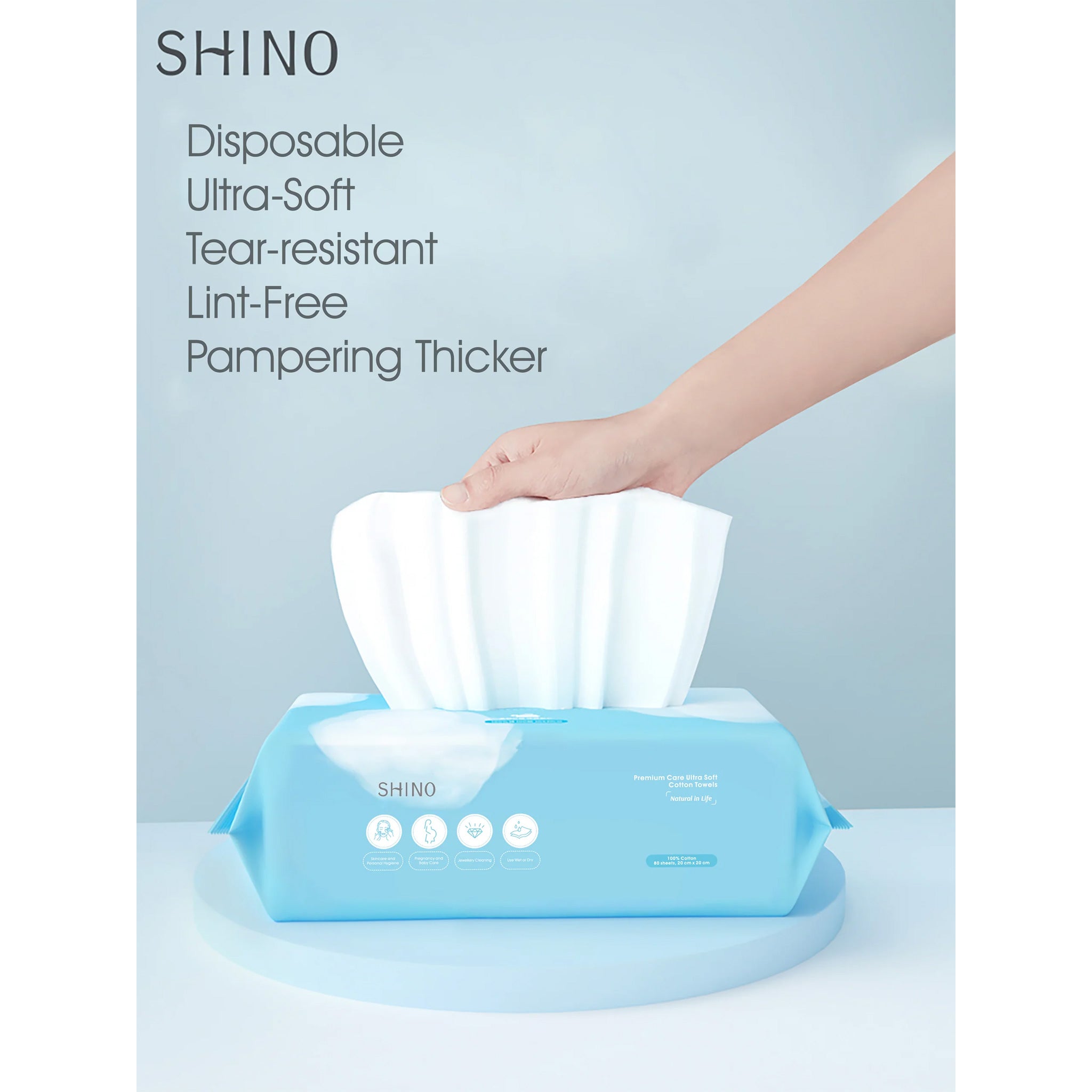 SHINO Premium Care Ultra Soft Cotton Towels