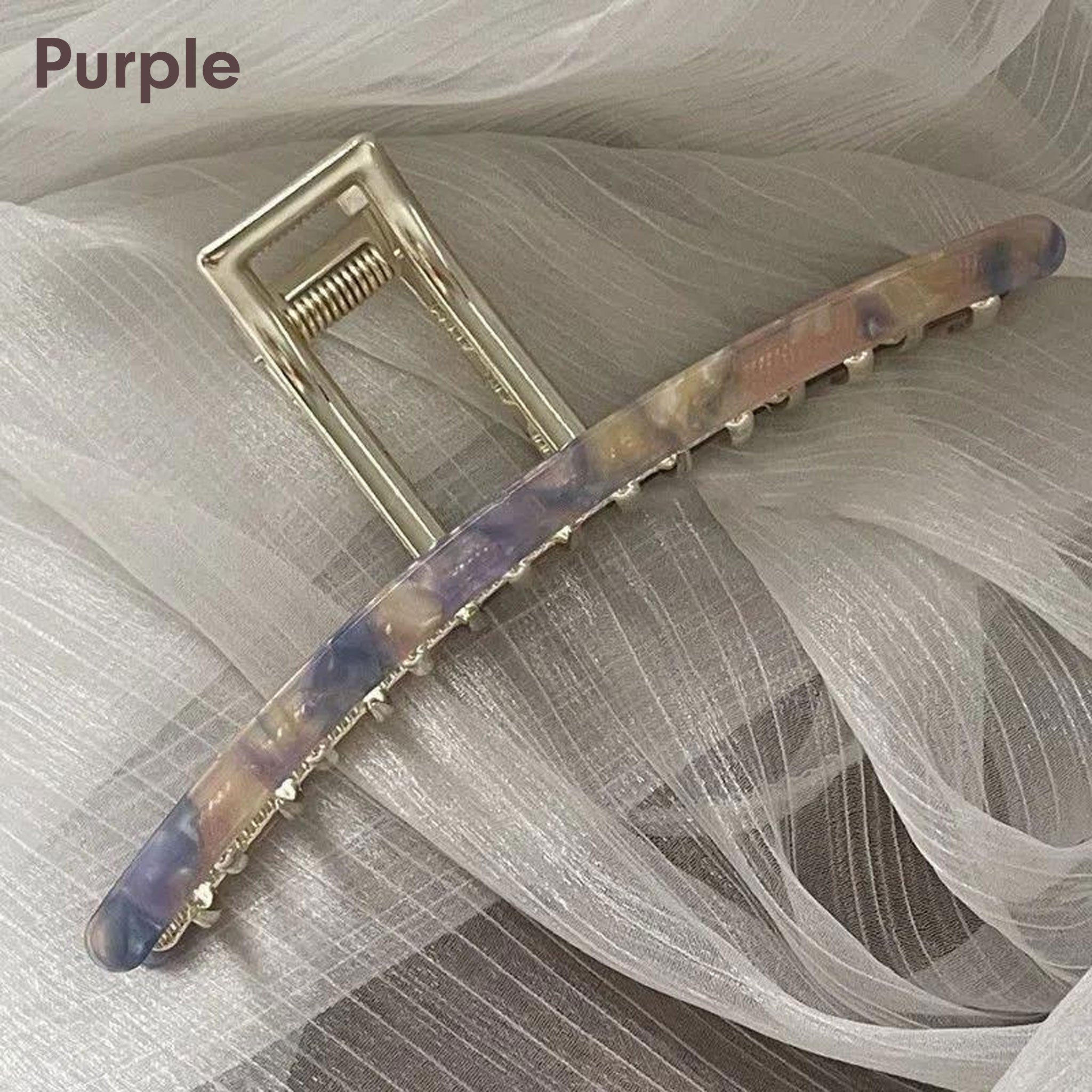 Patterned Alloy Shark Clip