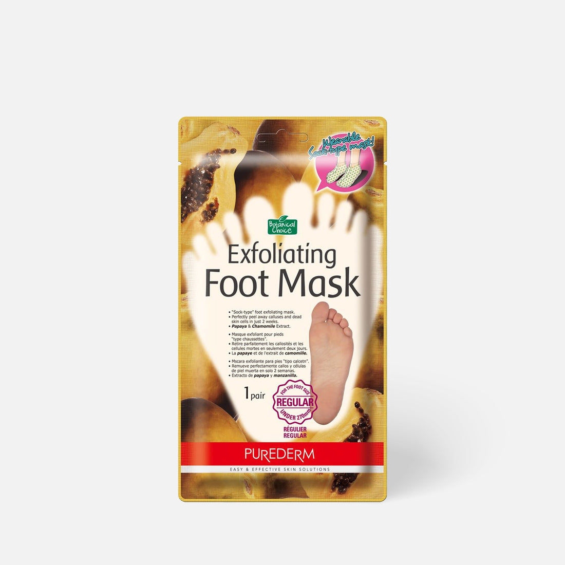 PUREDERM-Exfoliating Foot mask