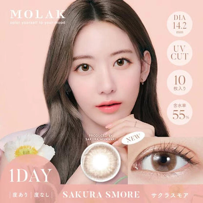 MOLAK 1Day Contact Lenses-Sakura Smore 10pcs