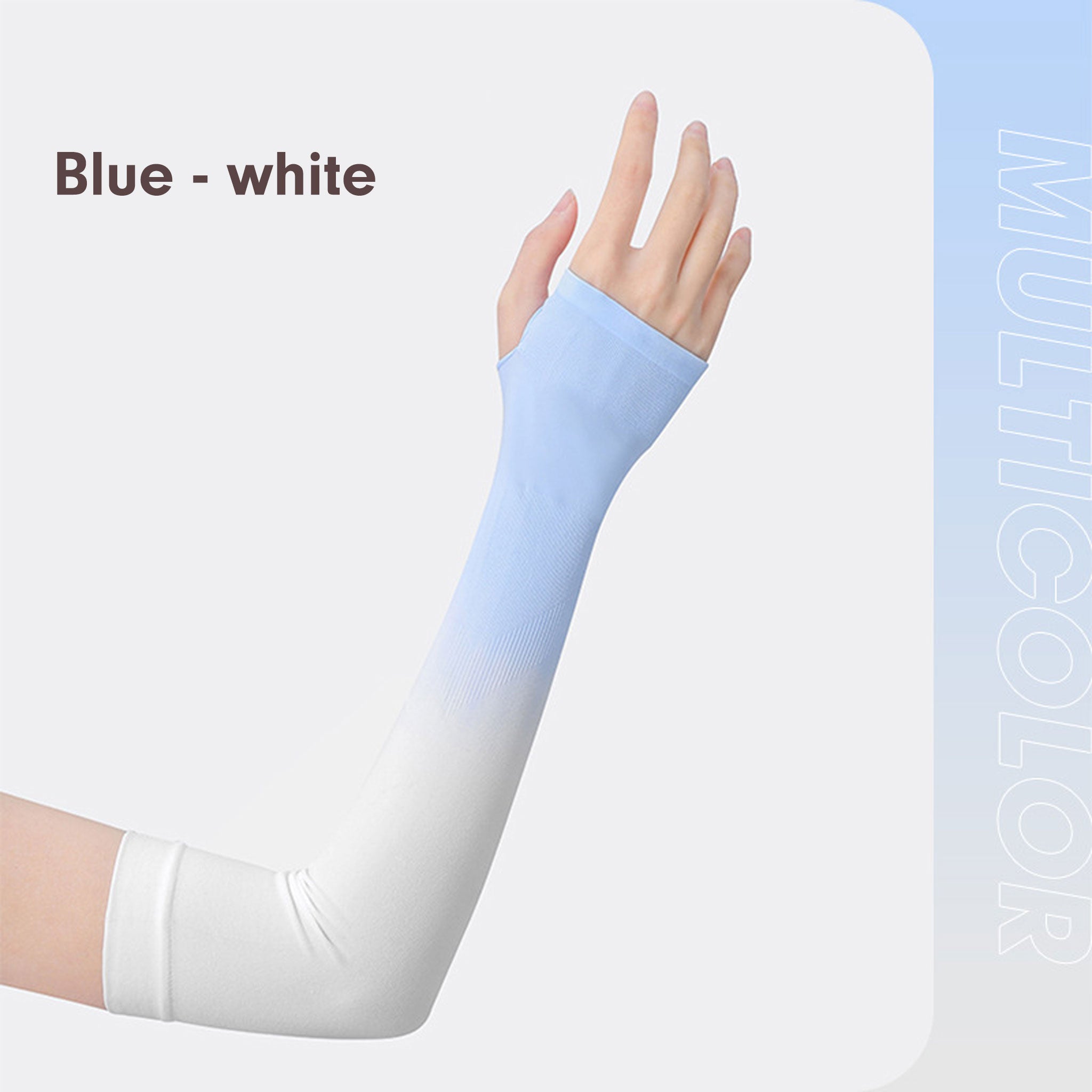 S REPUBLIC Fashion Cooling Arm Sleeves with Thumb Hole