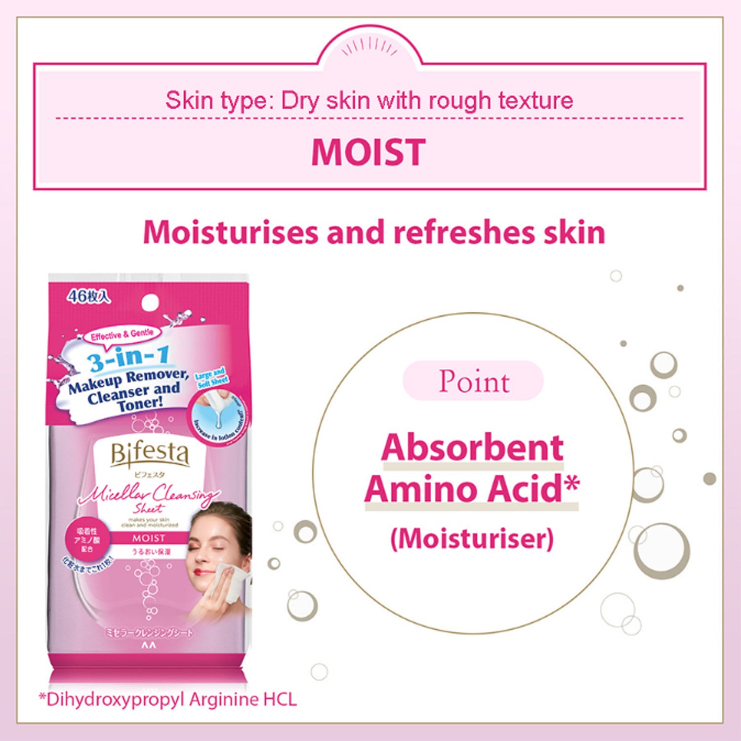 mandom Bifesta Micellar Cleansing Sheet 1bag