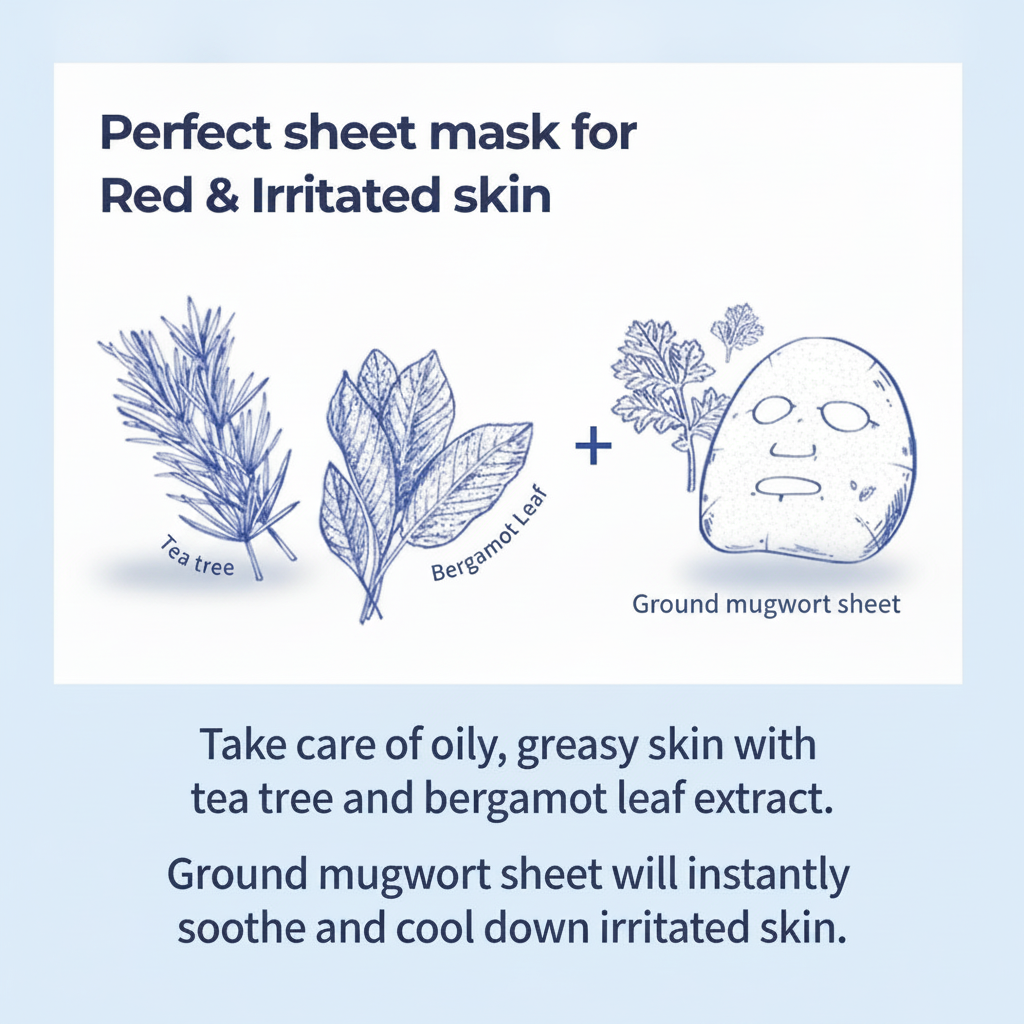 numbuzin No.4 Icy Soothing Sheet Mask 5pcs
