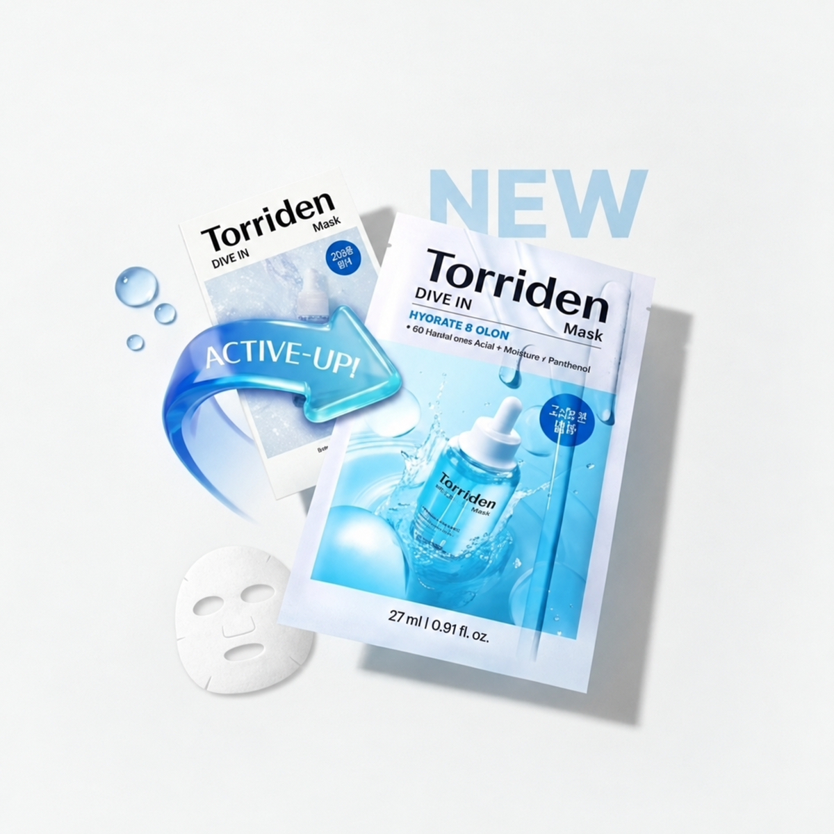 Torriden DIVE-IN 微分子玻尿酸保湿面膜 10 片
