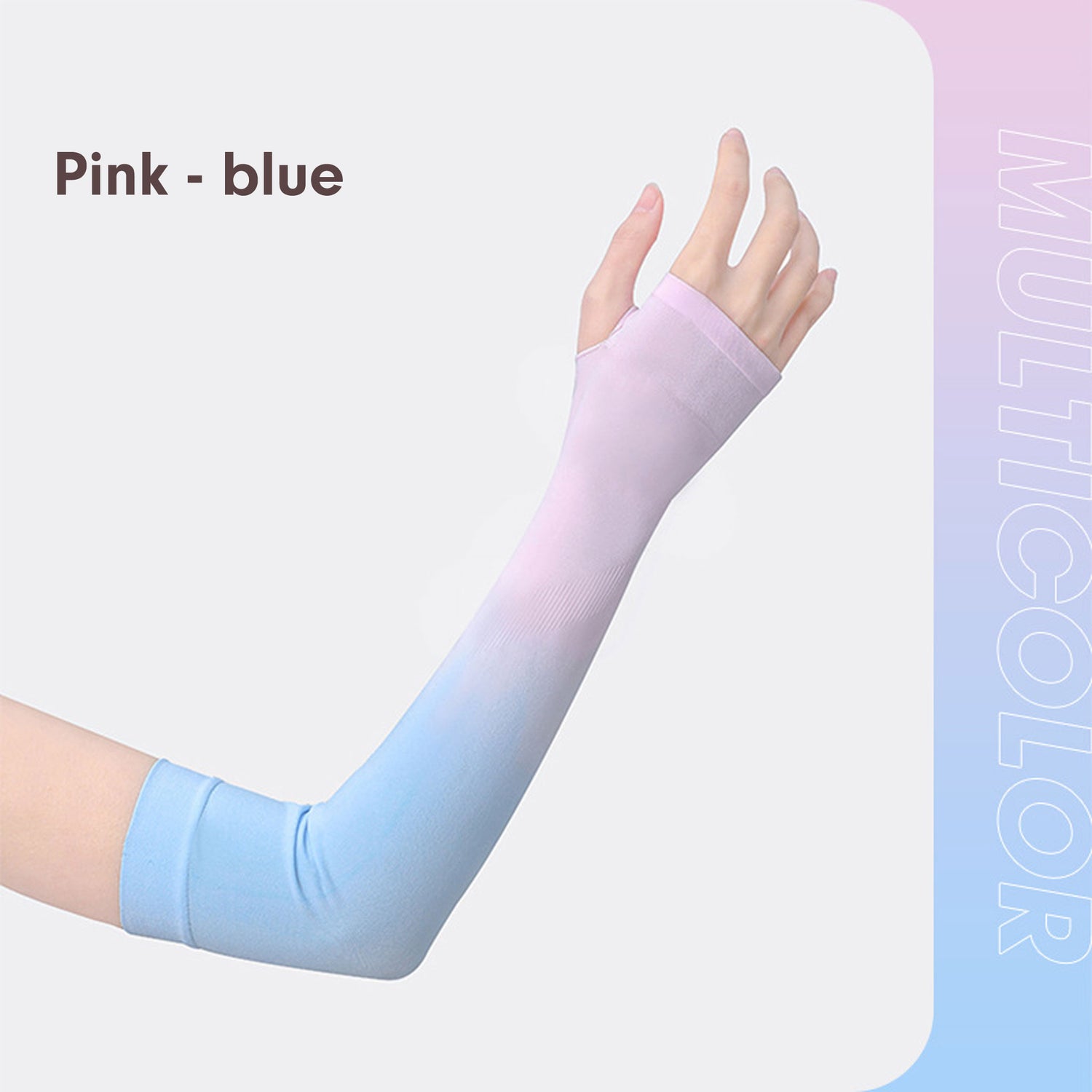 S REPUBLIC Fashion Cooling Arm Sleeves with Thumb Hole