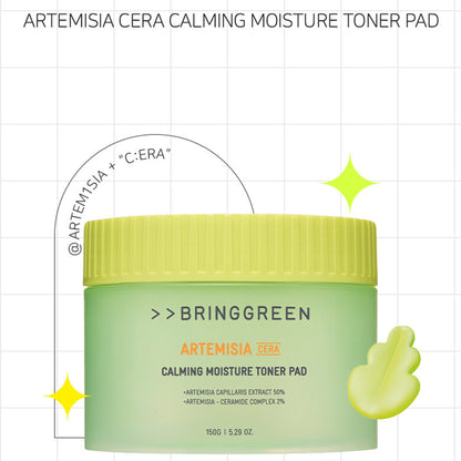 BRINGGREEN Artemisia Calming pH Balanced Toner Pads 75sheets