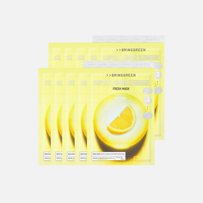 BRINGGREEN Super Lemon Glutathione Fresh Mask 10pcs
