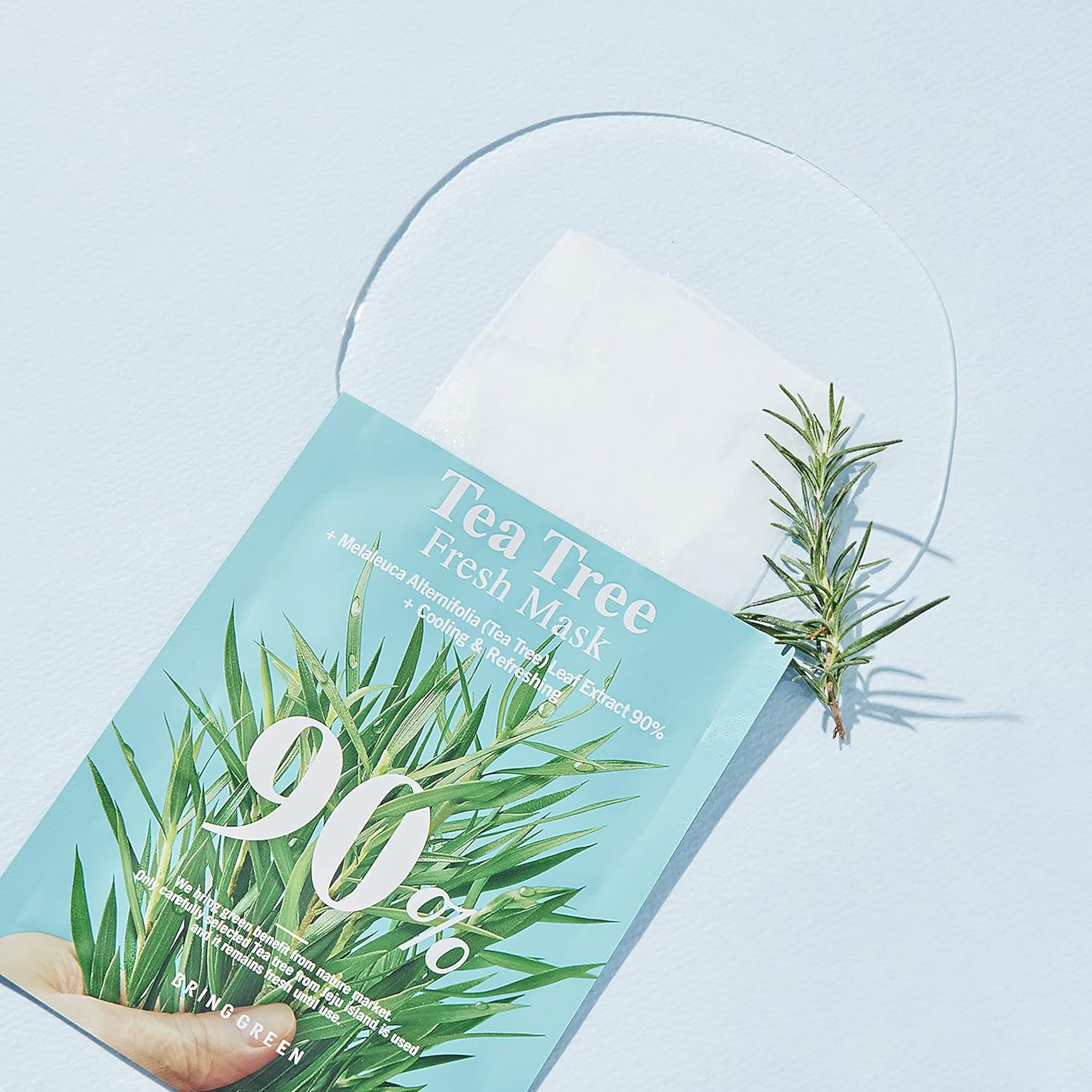 BRING GREEN 茶树 90%清新面膜 10pcs