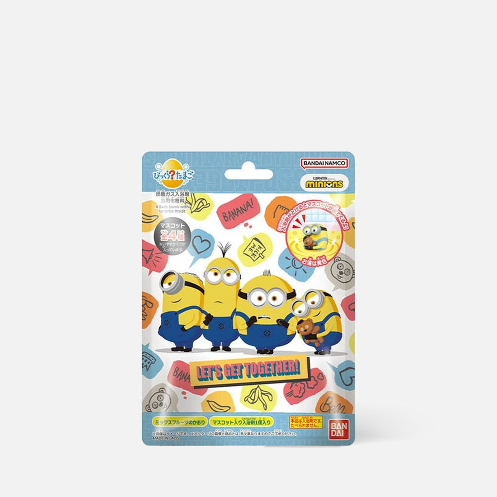 Enjoy a fun and relaxing bath with the Minions! These bath salts by BANDAI bring a cheerful touch to bath time with a delightful fragrance. 