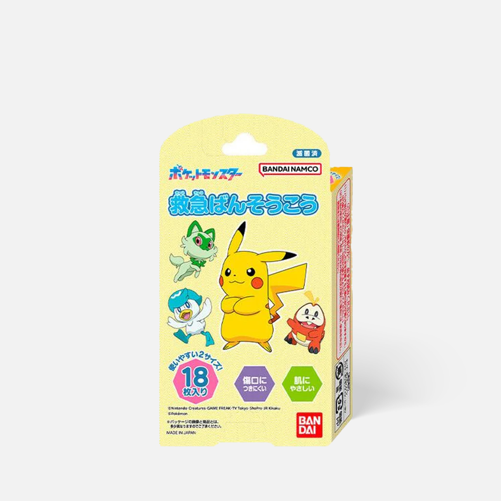 Bandai X POKEMON 皮卡丘 急救绷带 18 件