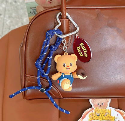 Butter Bear Series Bracelet Keychain