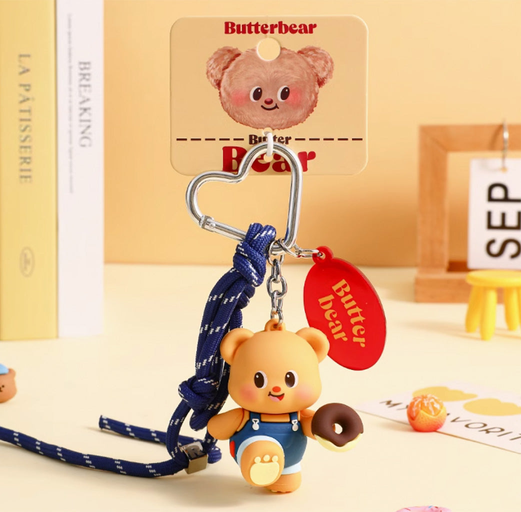 Butter Bear Series Bracelet Keychain