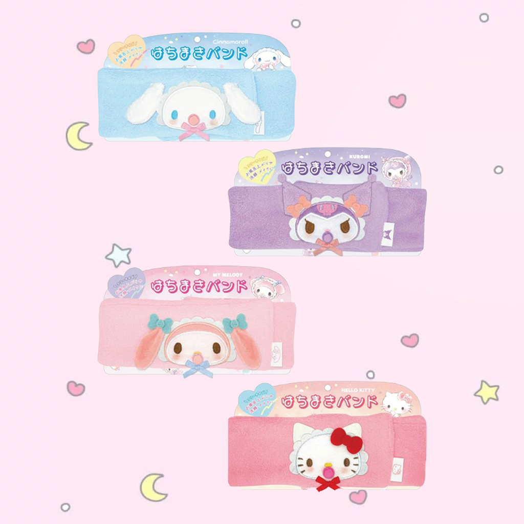 CRUX Sanrio Small Auditorium Fluffy Style Absorbent Headband 1 pc