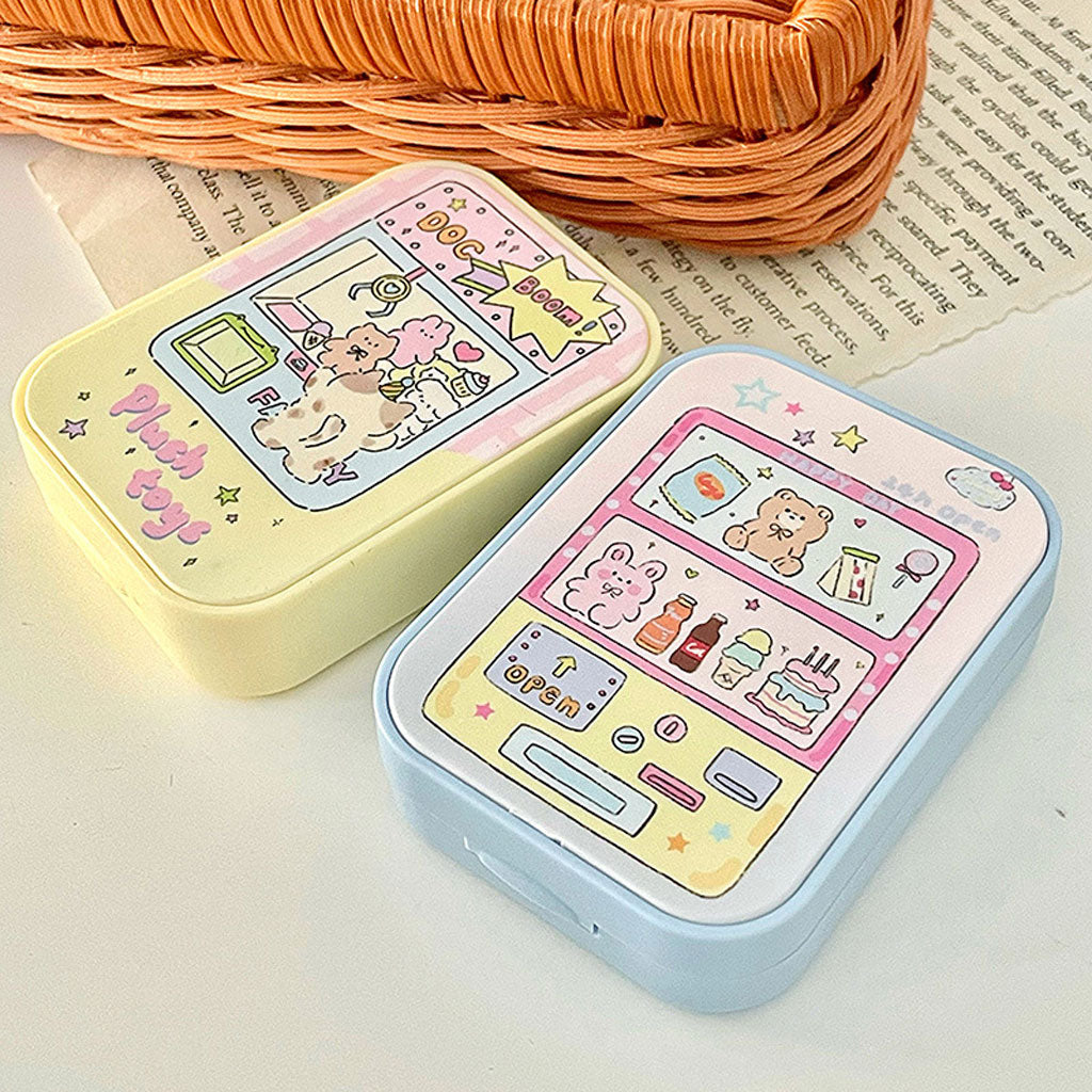 Cartoon-style Contact Lens Companion Case 2Pairs