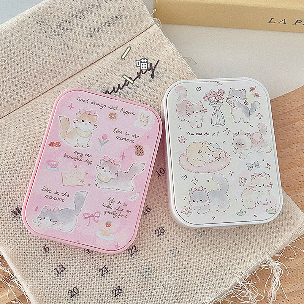 Cat Style Contact Lens Companion Case 2Pairs