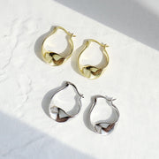 Irregular Wave Texture Earrings