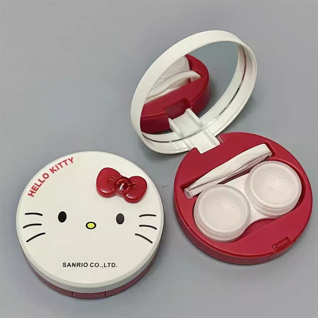 Cute 3D Hello Kitty Contact Lens Wear Accessories