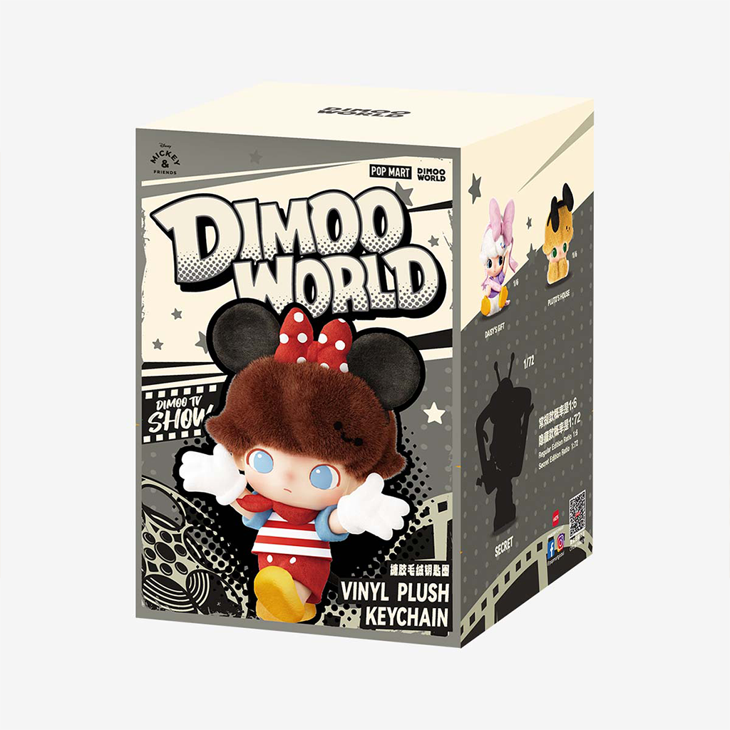 DIMOO WORLD × DISNEY Series-Vinyl Plush Keychain Blind Box 1pc