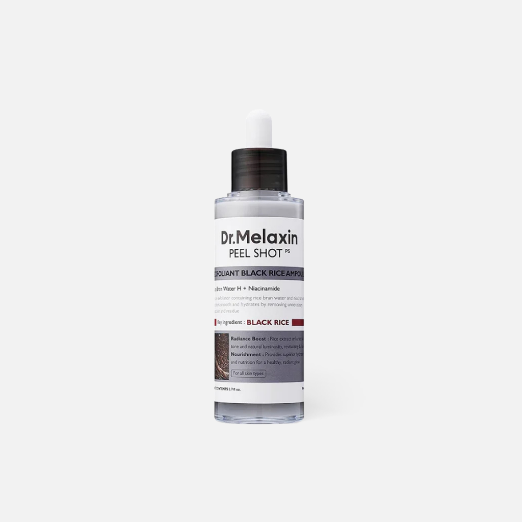 DR MELAXIN Peel Shot Exfoliant Black Rice Ampoule 80ml