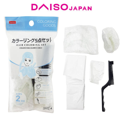 DAISO Hair Dye Color Application DIY Set