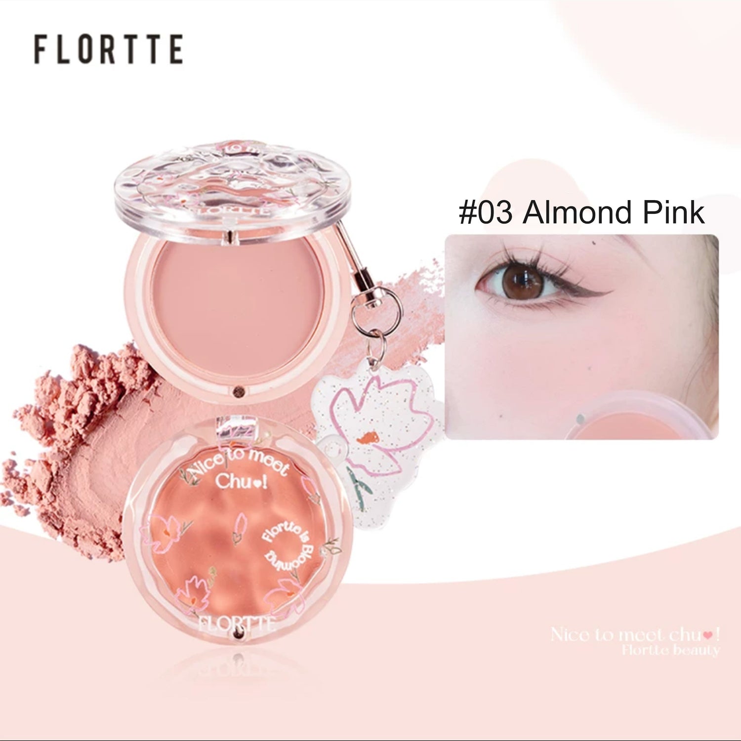 FLORTTE Nice to Meet Chu Blush Powder