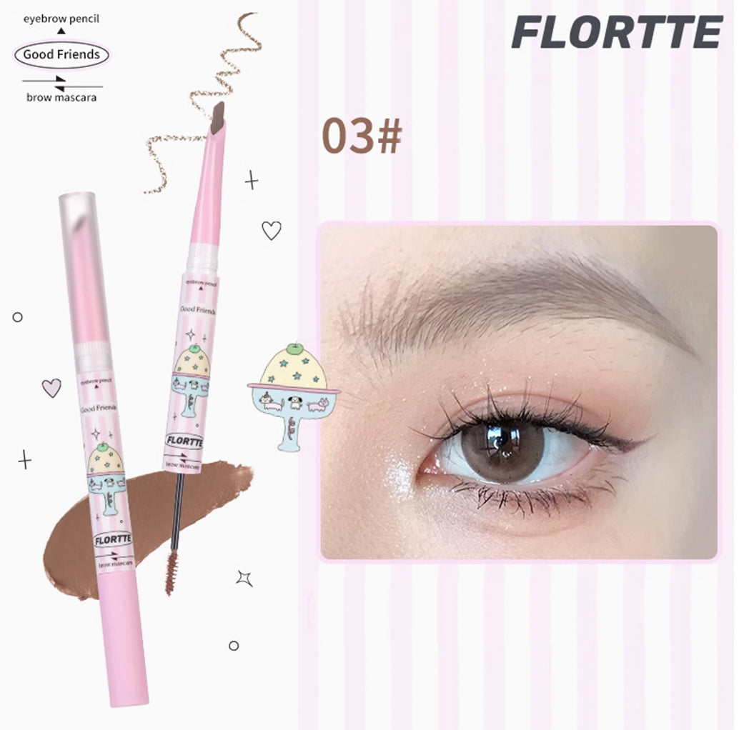 FLORTTE Good Friends Club Eyebrow Pencil &amp; Brow Mascara 1 g